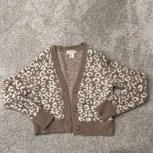 Jessica Simpson Brown and Cream Patterned Cardigan